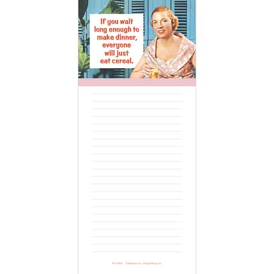 JAM Paper Everyone Will Just Eat Cereal Magnetic Shopping List Pads, 2ct.